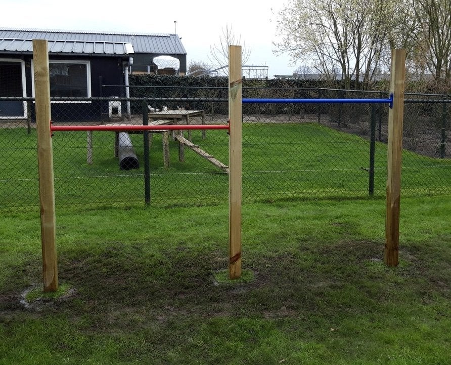 Duikelstang stangen 125 cm palen 240 cm  Klimrek Schommel, Kinderen en Baby's, Ophalen of Verzenden, Gebruikt, Schommel