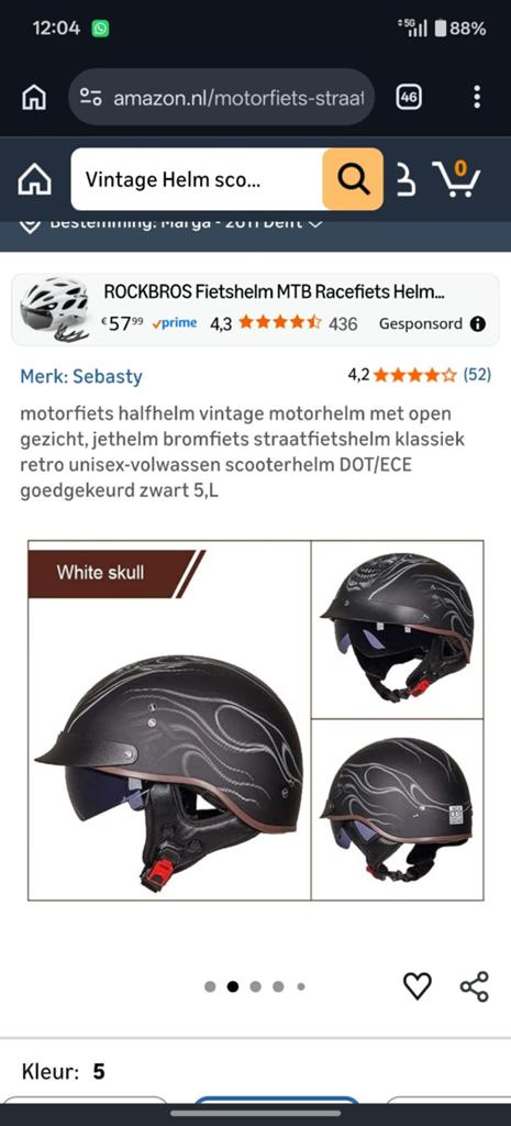 Vintage Helm, Ophalen of Verzenden