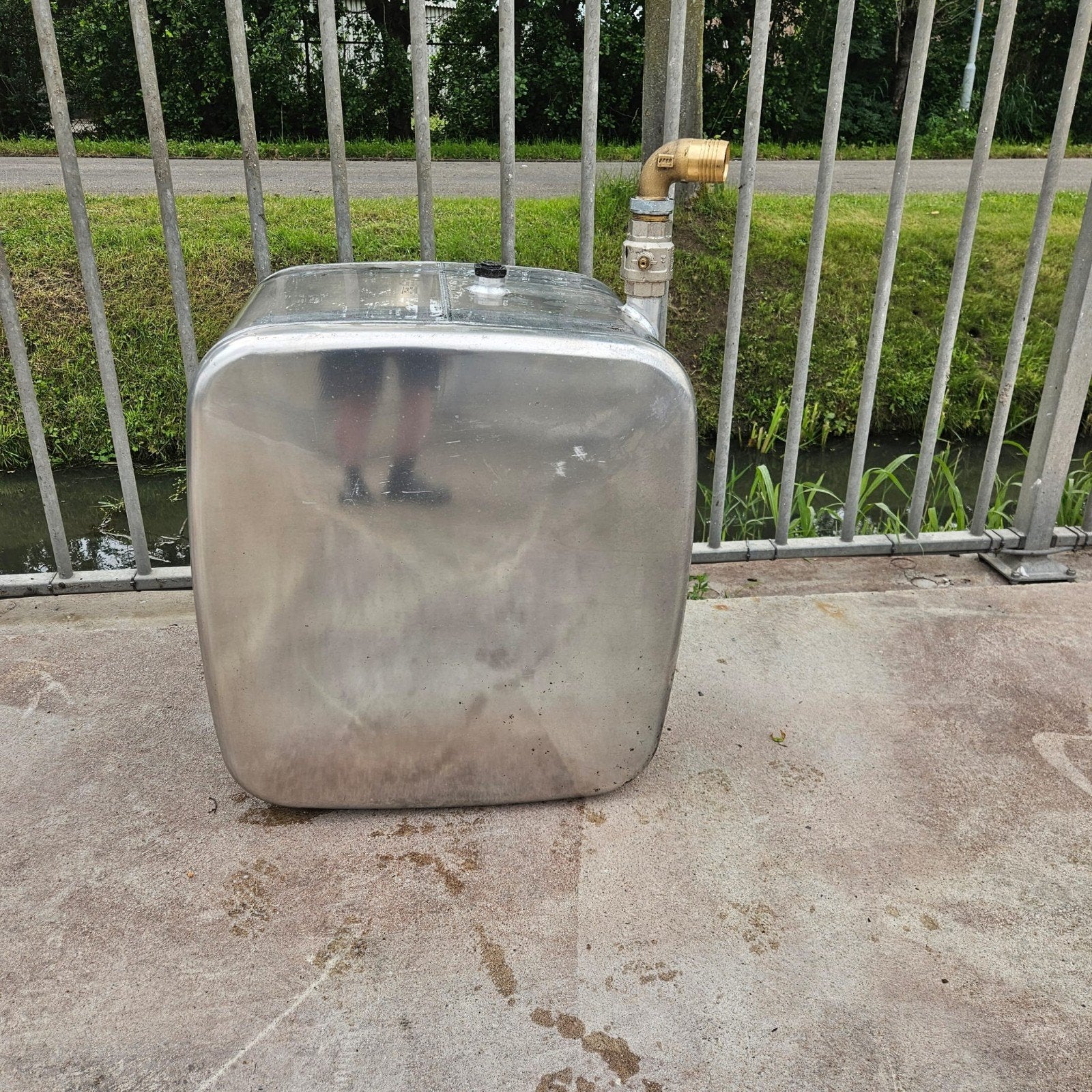 Aluminium tank 190 liter - Gebruikt, Ophalen of Verzenden, Gebruikt, Universele onderdelen