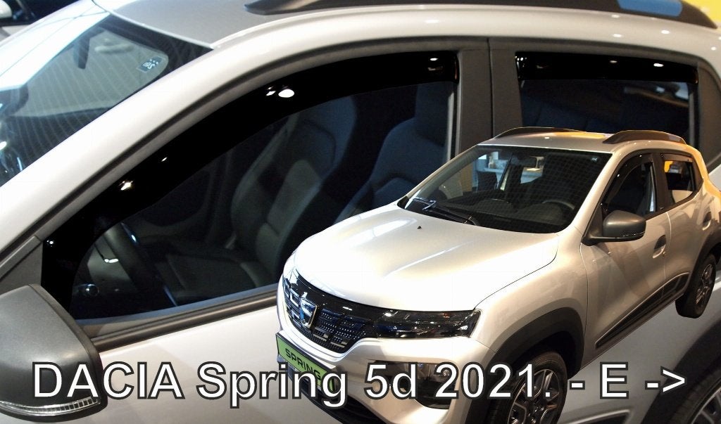Dacia Spring zijwindschermen donker tint raamspoilers visors, Ophalen of Verzenden, Nieuw