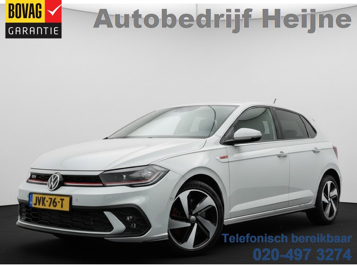 Volkswagen Polo 2.0 TSI 210PK DSG GTI-SPORT LED/CARPLAY/PDC, Auto's, Gebruikt, 4 cilinders, Zilver of Grijs, 207 pk