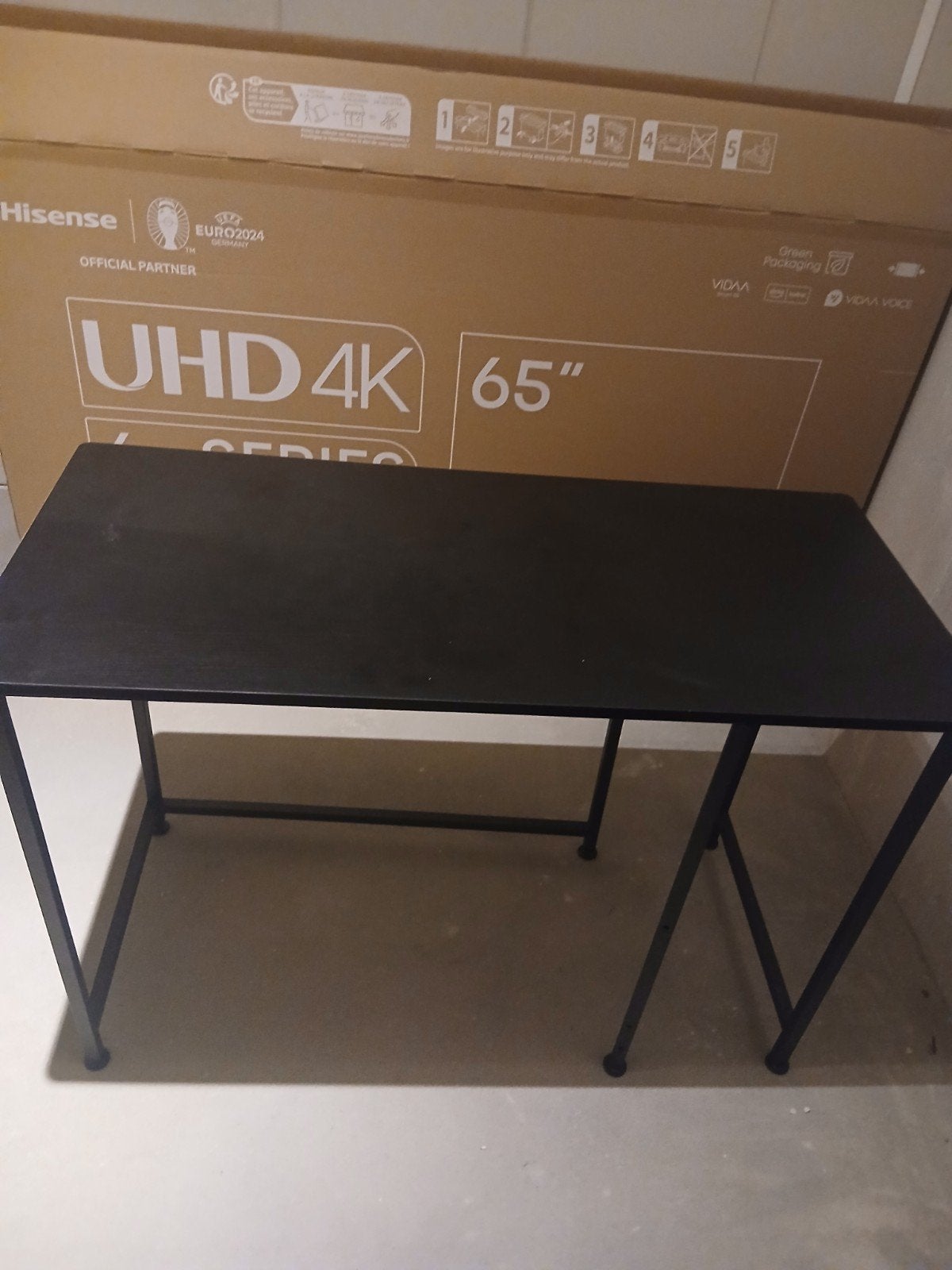 zwart bureau gratis, Zwart, Gebruikt, Metaal, Ophalen of Verzenden