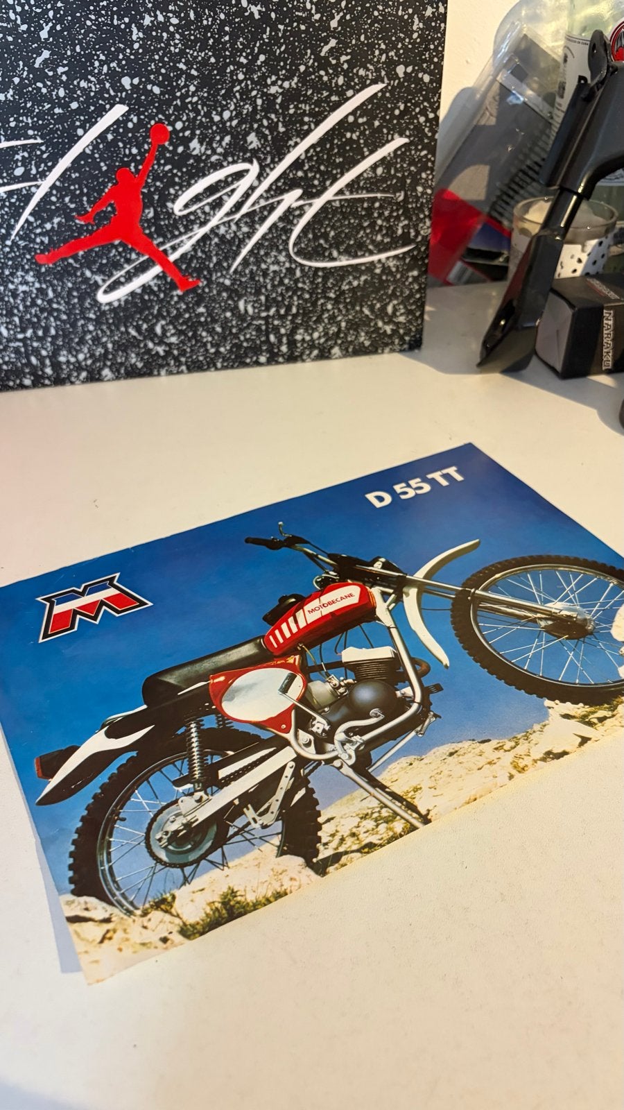 Motobecane D 55 TT Folder - Zeldzaam Motorboekje, Ophalen of Verzenden, Gelezen, Algemeen