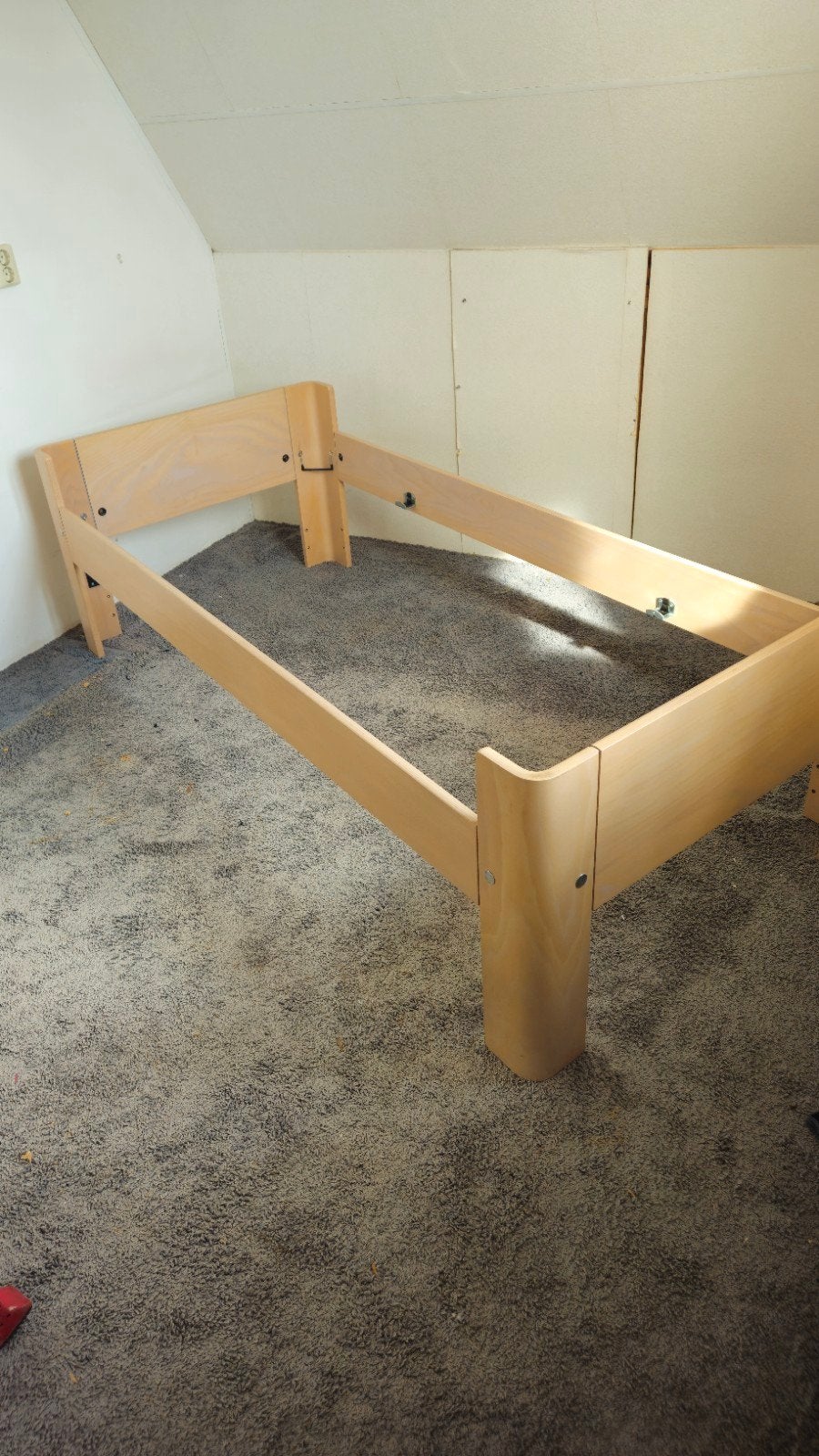 Auping Auronde beuken 48cm hoog, Huis en Inrichting, Ophalen, Gebruikt, 90 cm, Eenpersoons