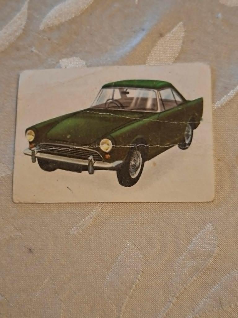 Prentje/Chromo : Sunbeam Alpine/Chocolade Jacques, 1960 tot 1980, Gebruikt, Verzenden, Prent