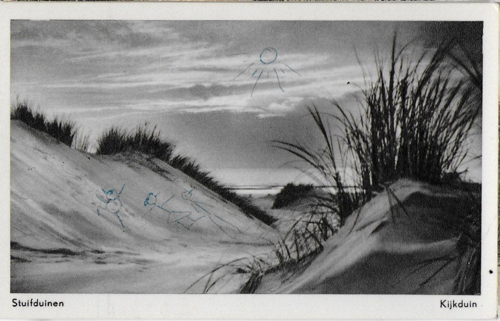Kijkduin Stuifduinen Oude gelopen Ansichtkaart ( 8622 ), Ophalen of Verzenden, 1960 tot 1980, Gelopen