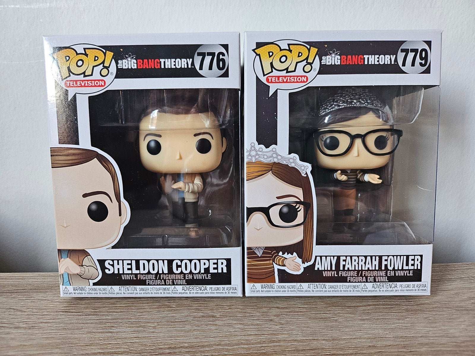 Nieuw: Funko POP! Sheldon 776 & Amy 779 + gratis protectors, Verzenden, Nieuw