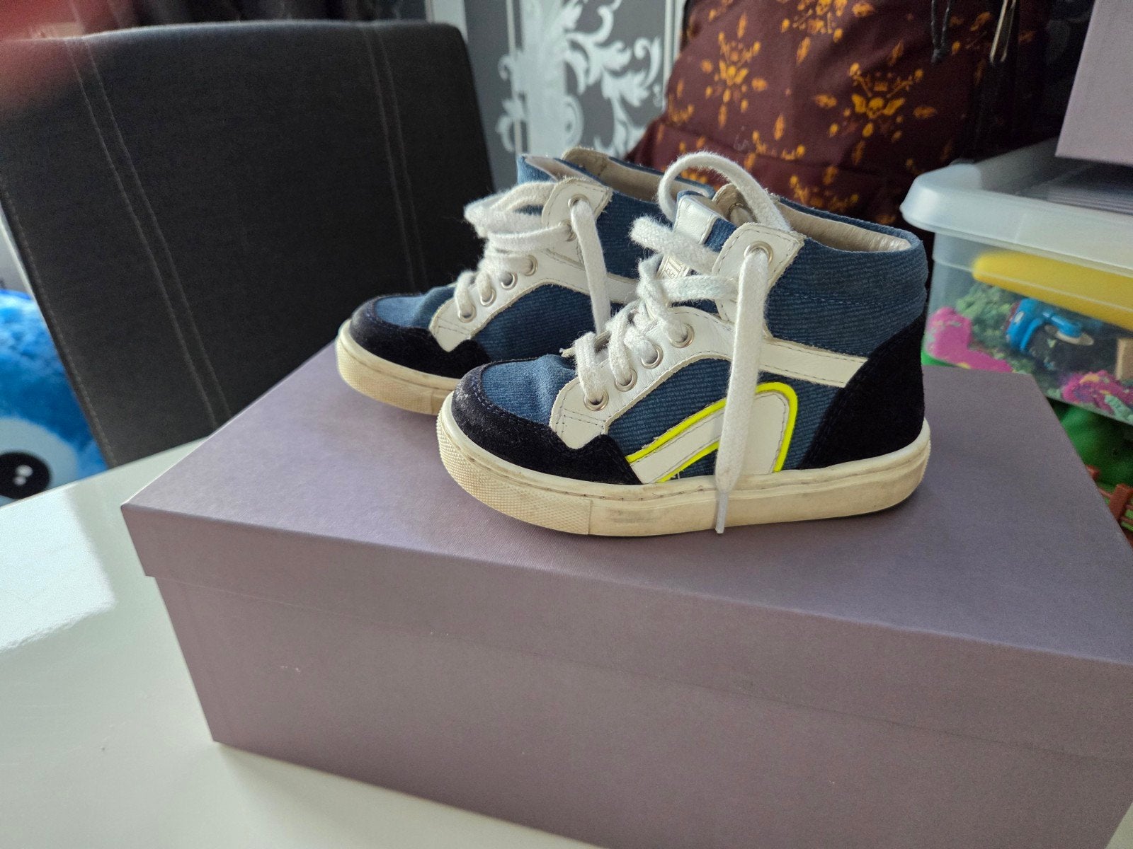 Piedro halfhoge sneakers maat 24 - Denim/Multi, Schoenen, Jongen, Ophalen, Piedro