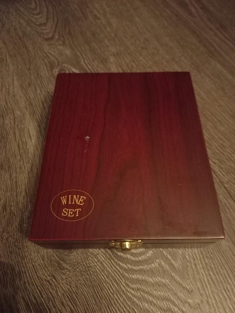 Luxe Wijnset in Houten Kistje - Nieuw, Ophalen of Verzenden, Nieuw