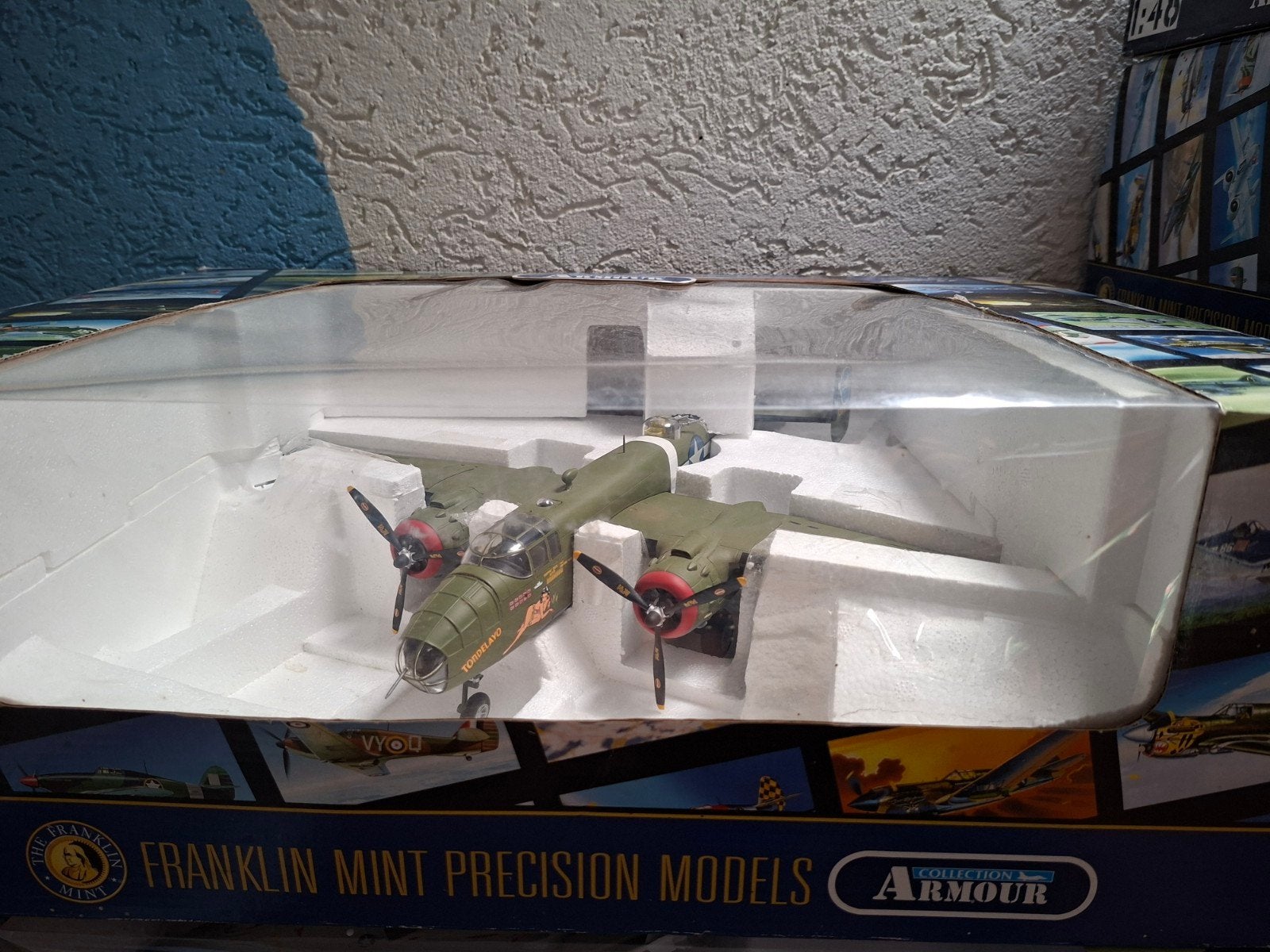 Franklin mint 1/48 B-25 Mitchell, 1 speler, Ophalen of Verzenden, Zo goed als nieuw, Vanaf 3 jaar
