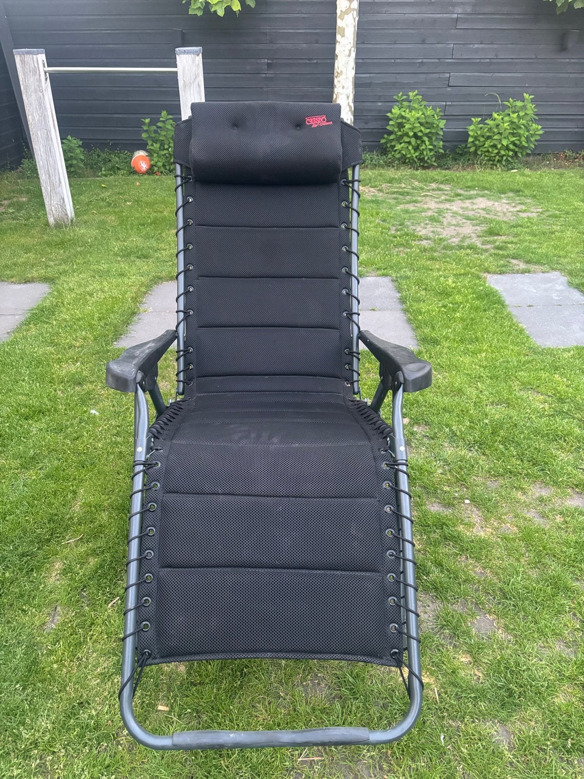 Crespo Air-Deluxe AP/232 Ligstoel - Zwart, Ophalen, Zo goed als nieuw