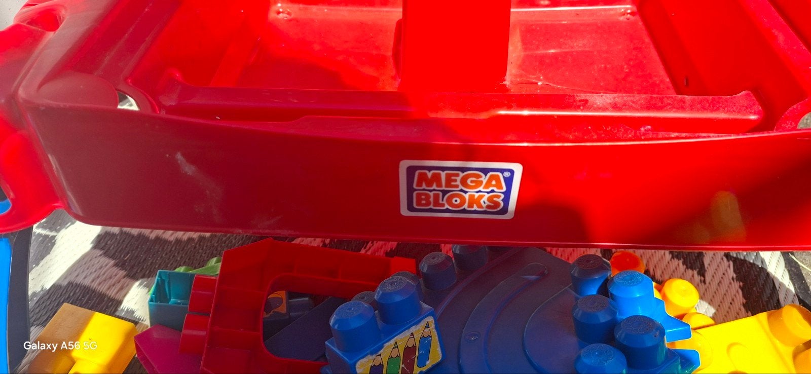 Mega Bloks bouwtafel met veel blokken, Ophalen, Gebruikt, Megabloks