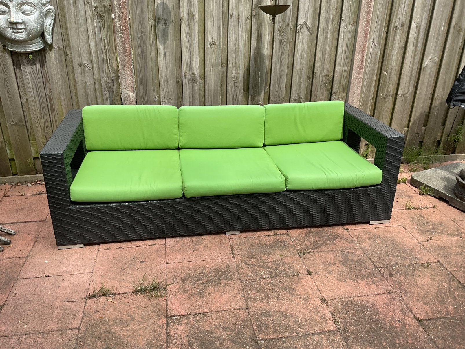 Tuinbank, Tuin en Terras, Tuinbanken, Ophalen, Zo goed als nieuw, Wicker