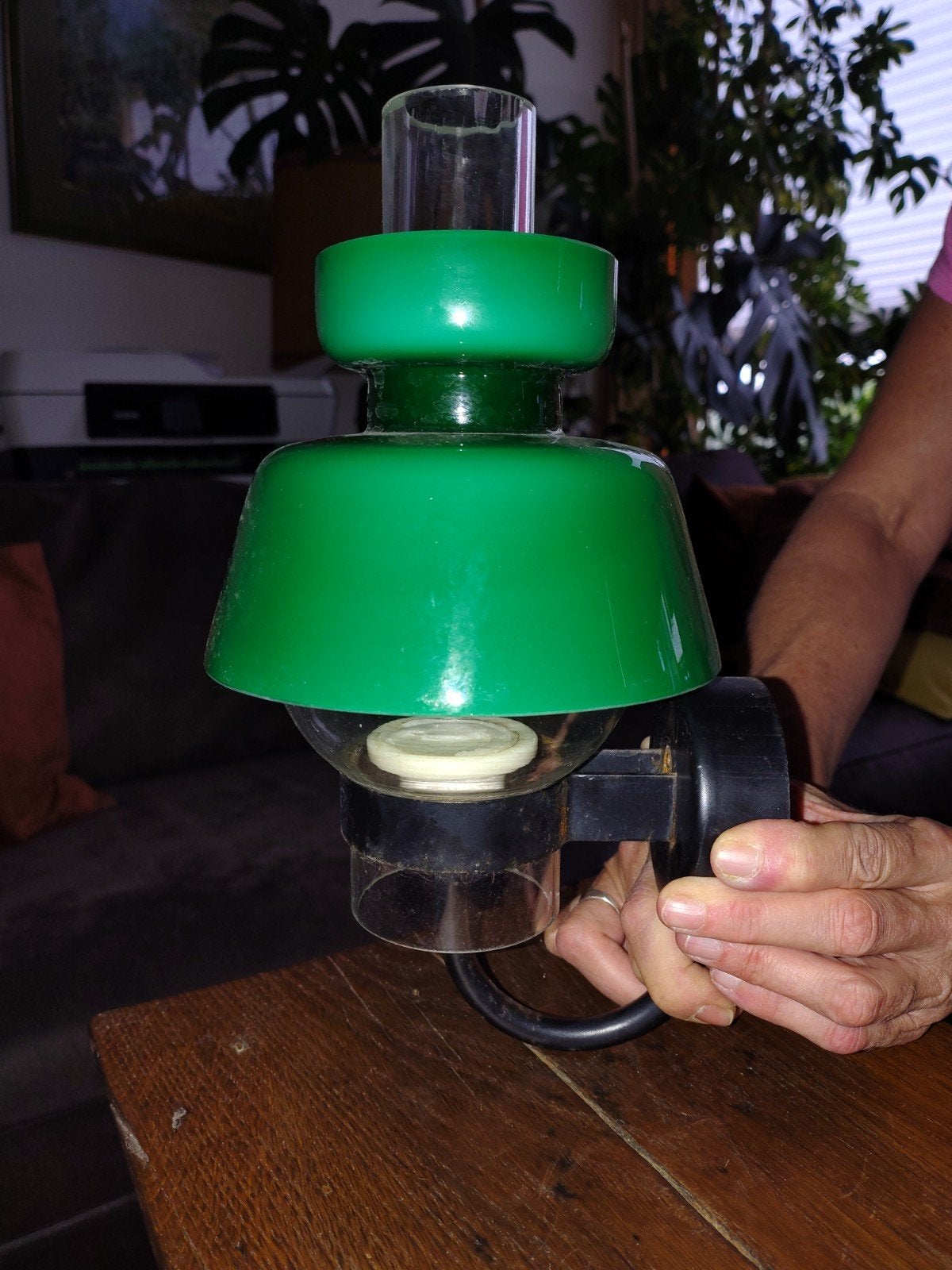 Zeldzame Wandlamp Glashütte Limburg Jaren 70 Groen Gl, Ophalen of Verzenden