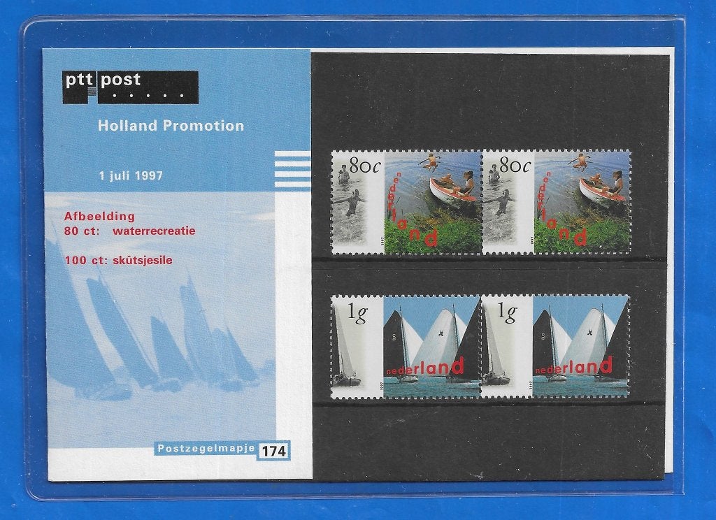 Postzegelmapje 174 Holland Promotion, skûtsjesile, Verzenden, Na 1940, Postfris