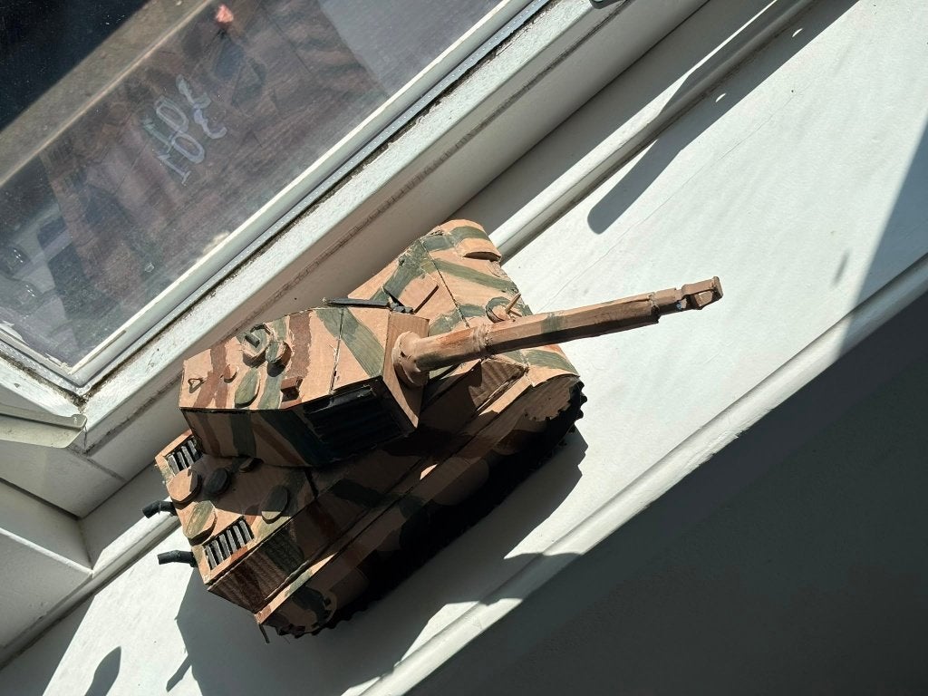 handgemaakte tiger 2 tank van karton, Overige merken, Tank, 1:32 tot 1:50, Nieuw