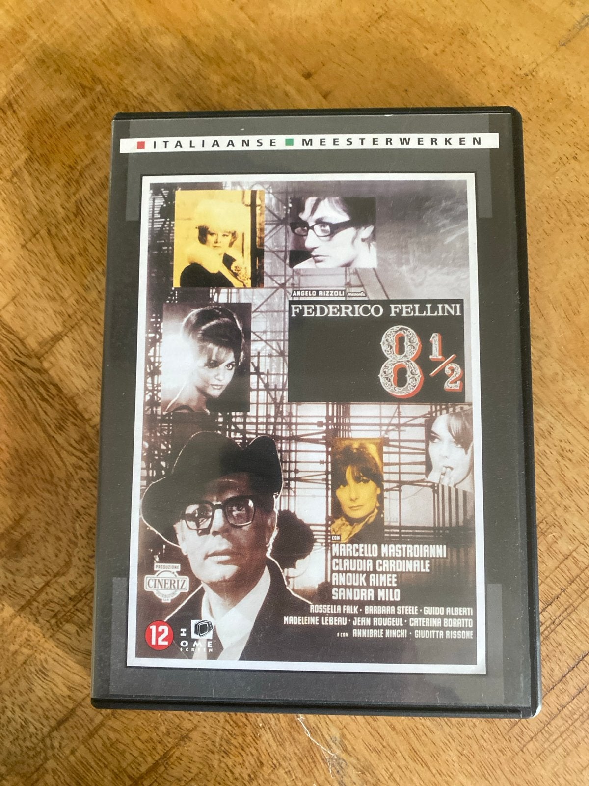 Federico Fellini - 8½ (Otto e Mezzo) DVD Italiaanse Meesterw, Bonusmateriaal, Nederlands, Ophalen of Verzenden, Zo goed als nieuw