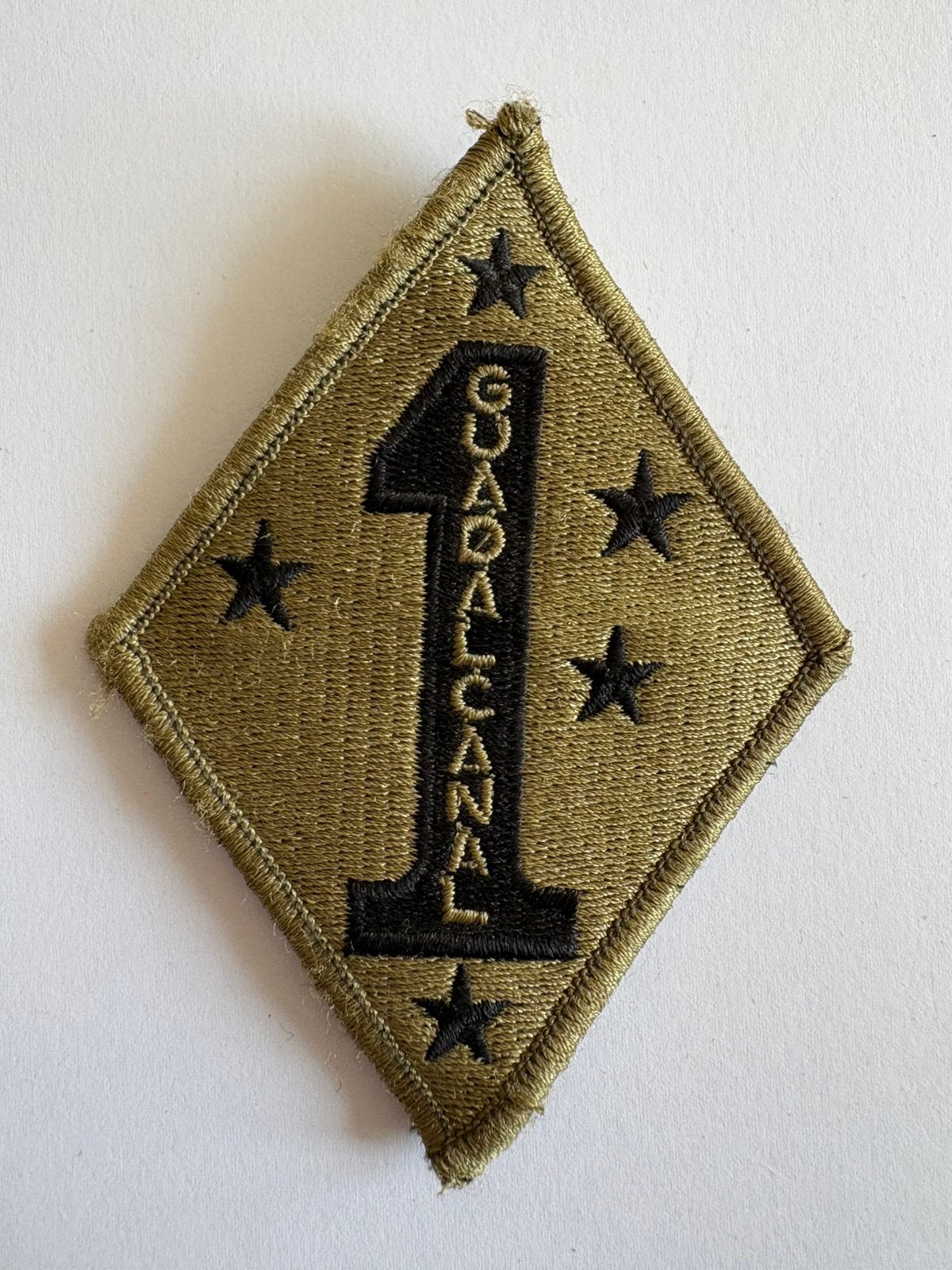 USMC 1st Marine Division OCP met velcro PATCH, Ophalen of Verzenden, Marine, Amerika, Embleem of Badge