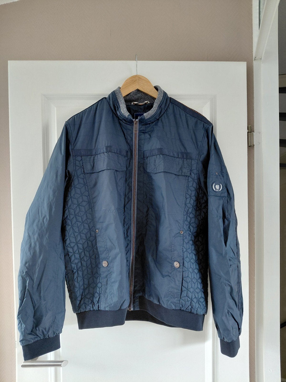 Jas Lewis & Clark Herfst, Blauw, Overige maten, Ophalen of Verzenden, Zo goed als nieuw