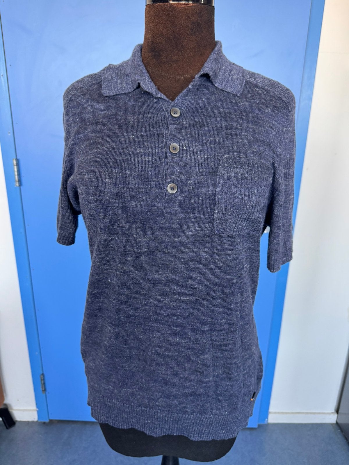 Boss Hugo Boss. Linen. Size M, Verzenden, Zo goed als nieuw, Blauw