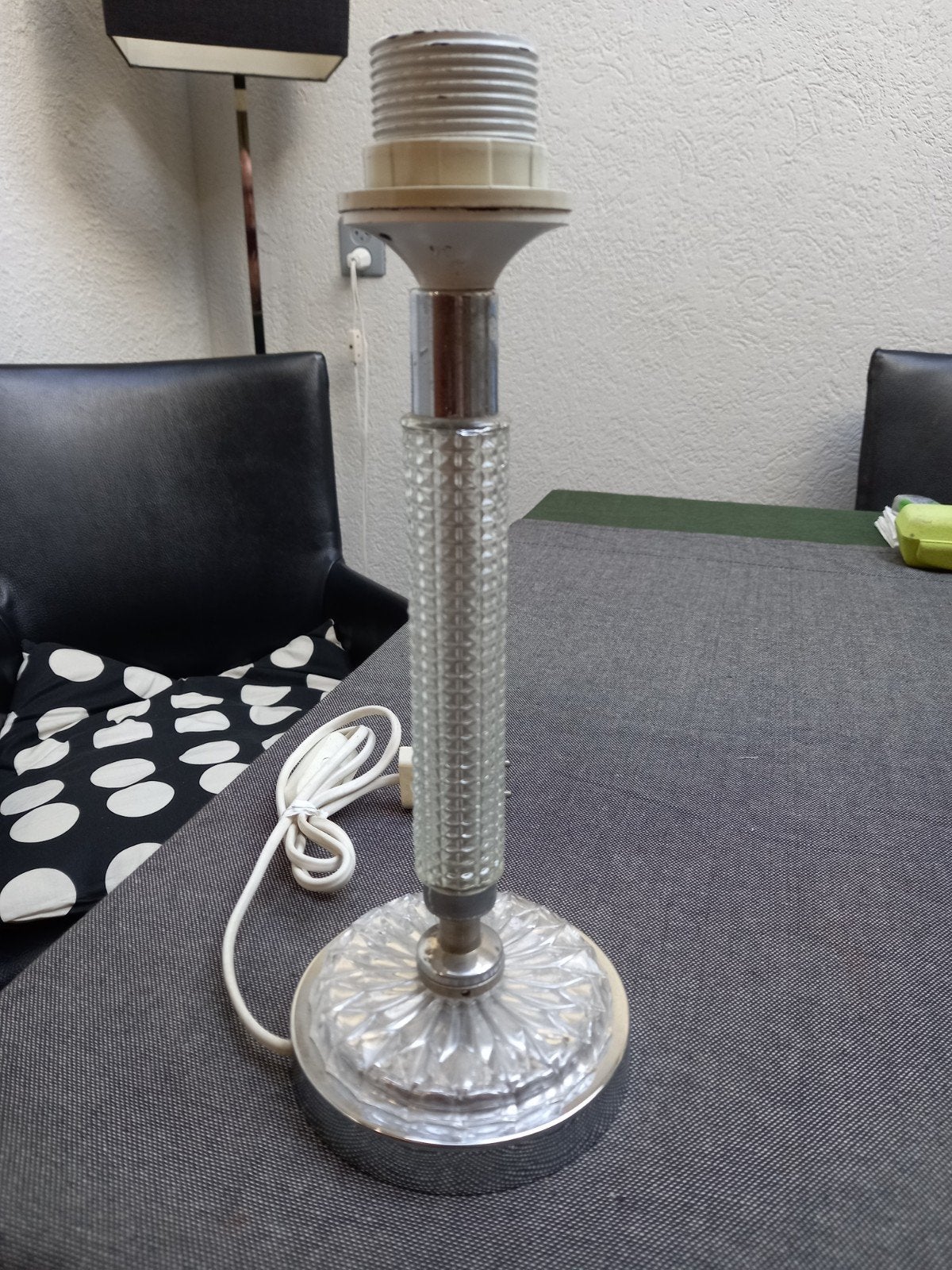 Vintage, midcentury losse schemerlampvoet, eind jaren '60., Overige merken, Vintage, Met schakelaar, Overige kleuren