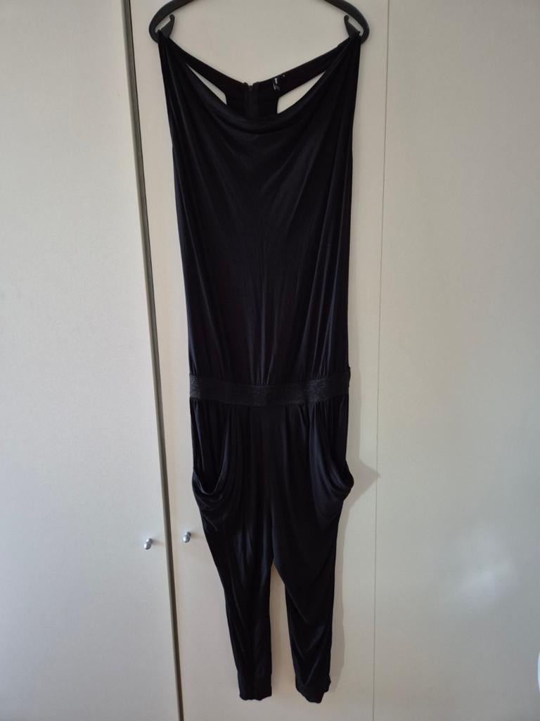 Zwarte Eksept harem jumpsuit met glitterband -maat L, Kleding | Dames, Jumpsuits, Zwart, Maat 42/44 (L), Ophalen of Verzenden