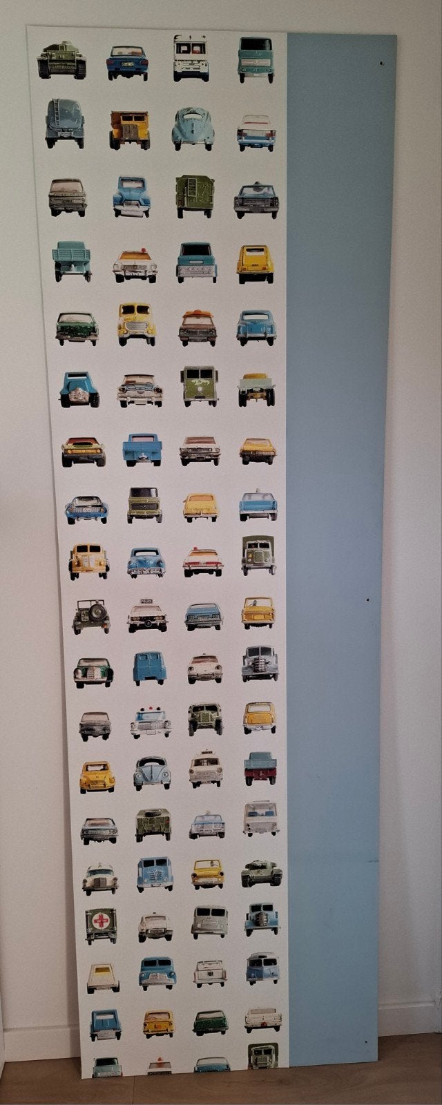 Paneel en lijst met Studio Ditte behang oldtimer auto's, Ophalen, Gebruikt