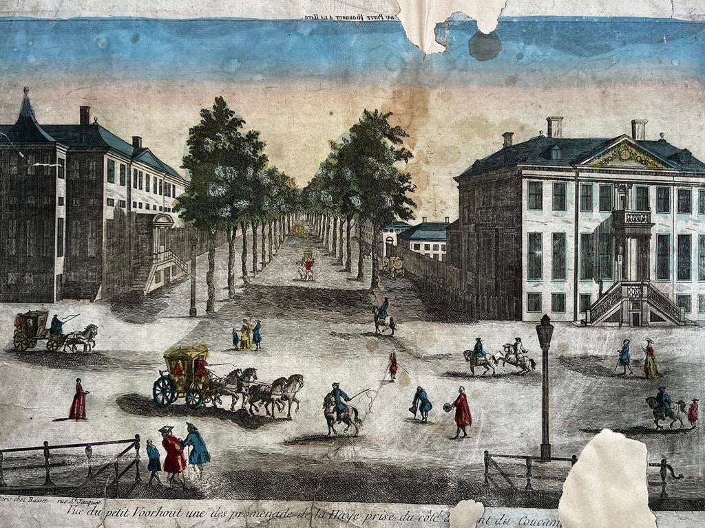 2x optica gravure vue d'optique NL Den Haag Amsterdam, Antiek en Kunst, Kunst | Etsen en Gravures, Ophalen of Verzenden