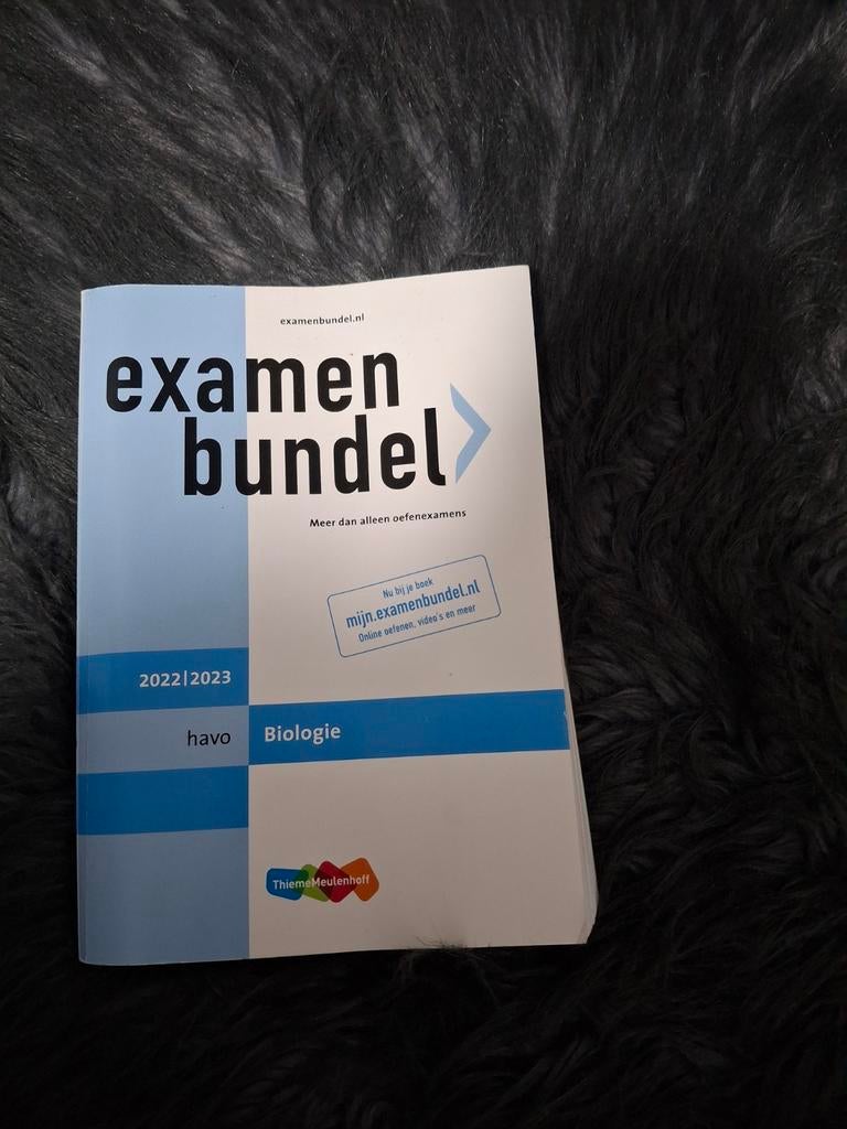 Examenbundel Biologie HAVO 2022/2023, Biologie, HAVO, Ophalen of Verzenden, Zo goed als nieuw