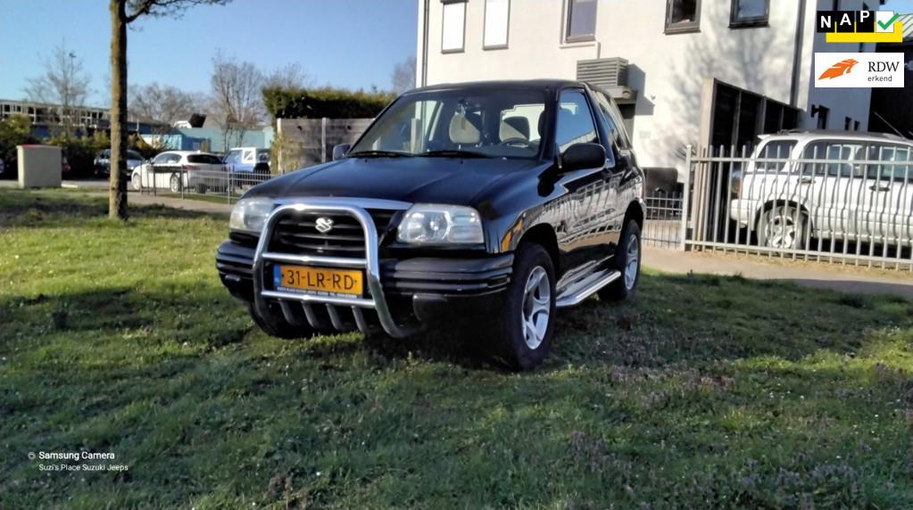 Suzuki Grand Vitara 2.0 Cabrio, Auto's, Suzuki, Stof, 4 cilinders, Cabriolet, Zwart