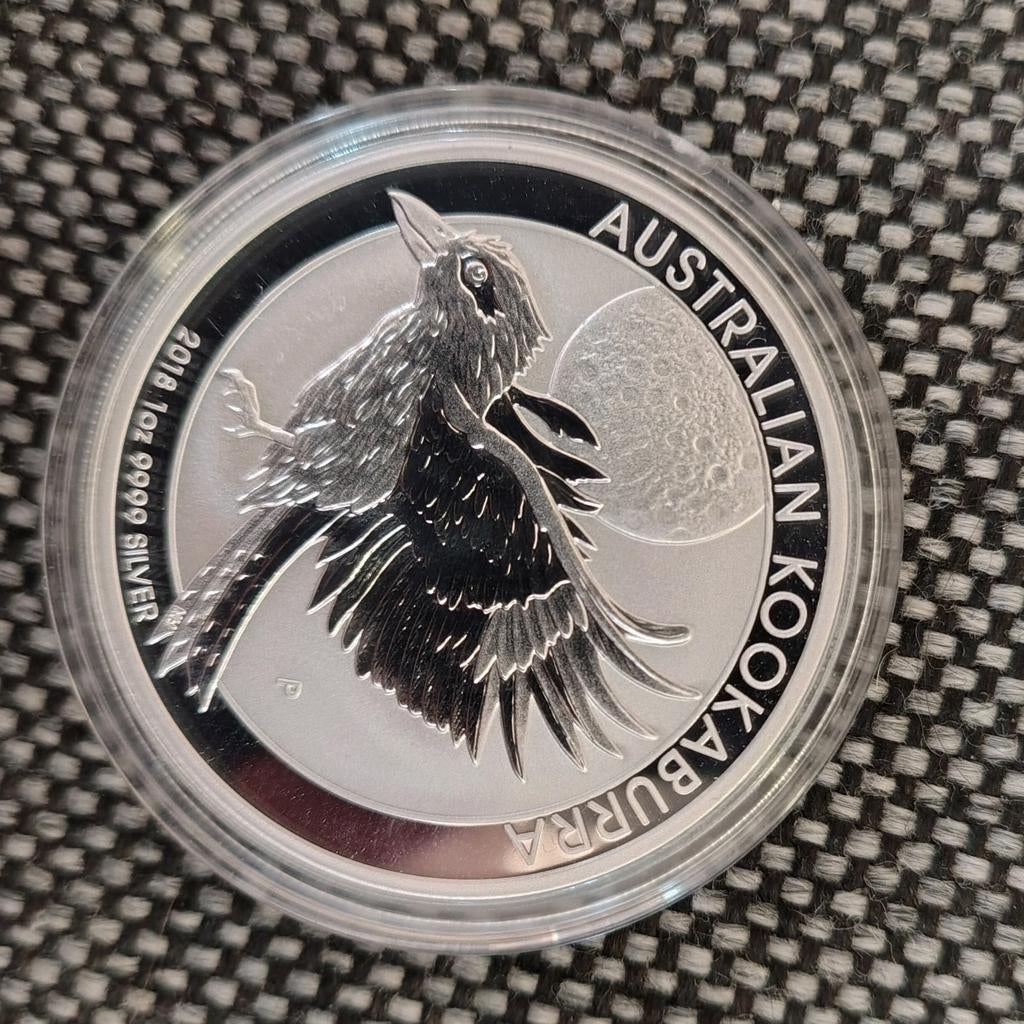 Kookaburra 2018 1 Oz zilveren munt oplage 500.000, Ophalen of Verzenden, Zilver