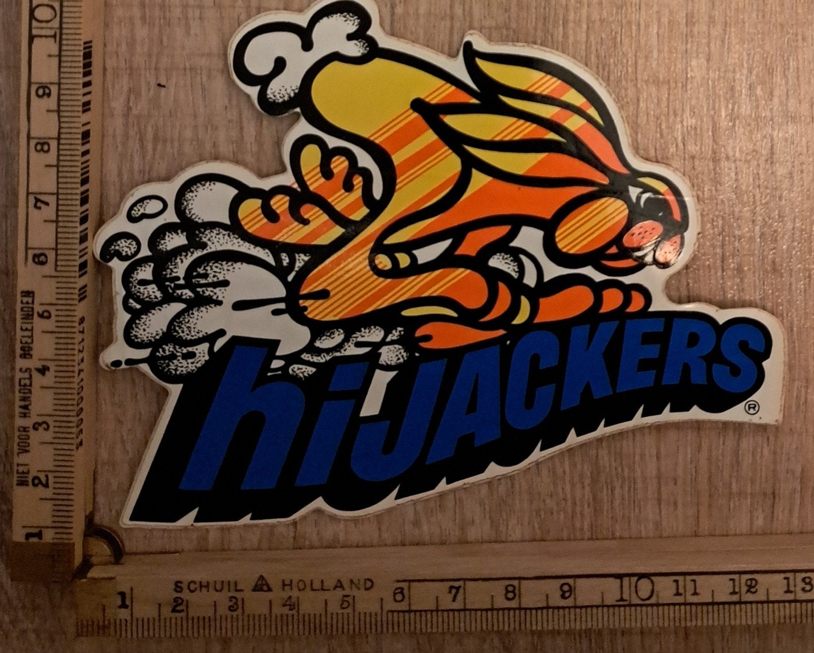 Vintage sticker Hijackers Rat Rod Hot Rods Muscle Car, Ophalen of Verzenden, Zo goed als nieuw
