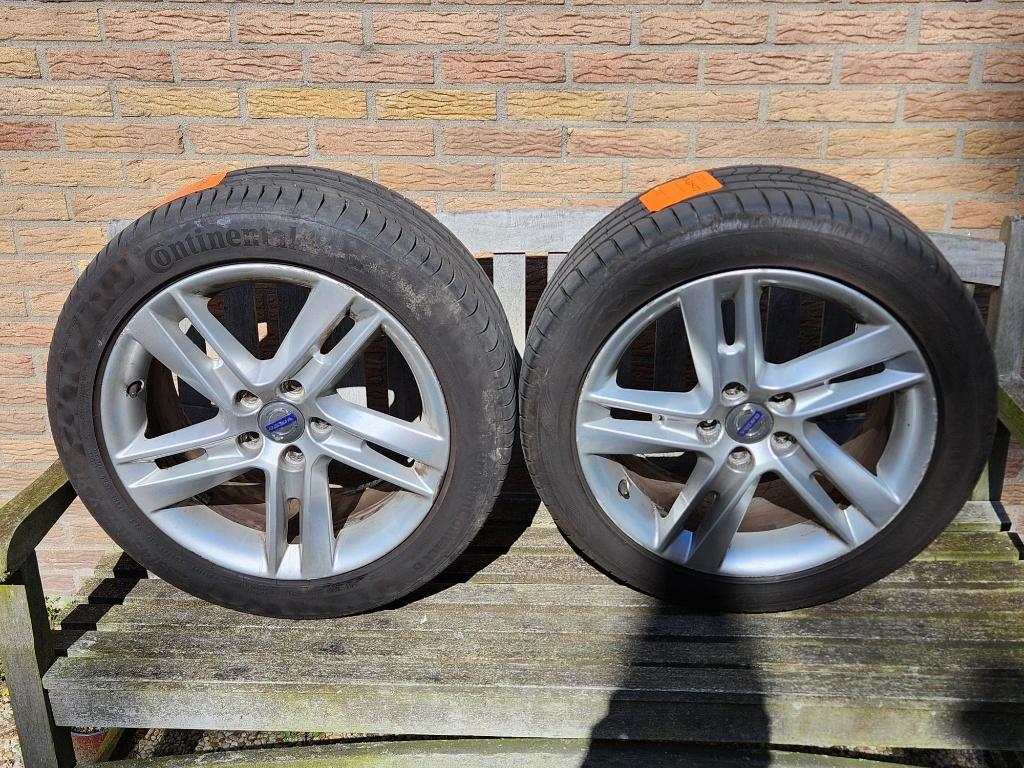 17 inch originele Volvo V60 Njord velgen, Auto-onderdelen, Banden en Velgen, Gebruikt, Velg(en), 17 inch, Ophalen of Verzenden