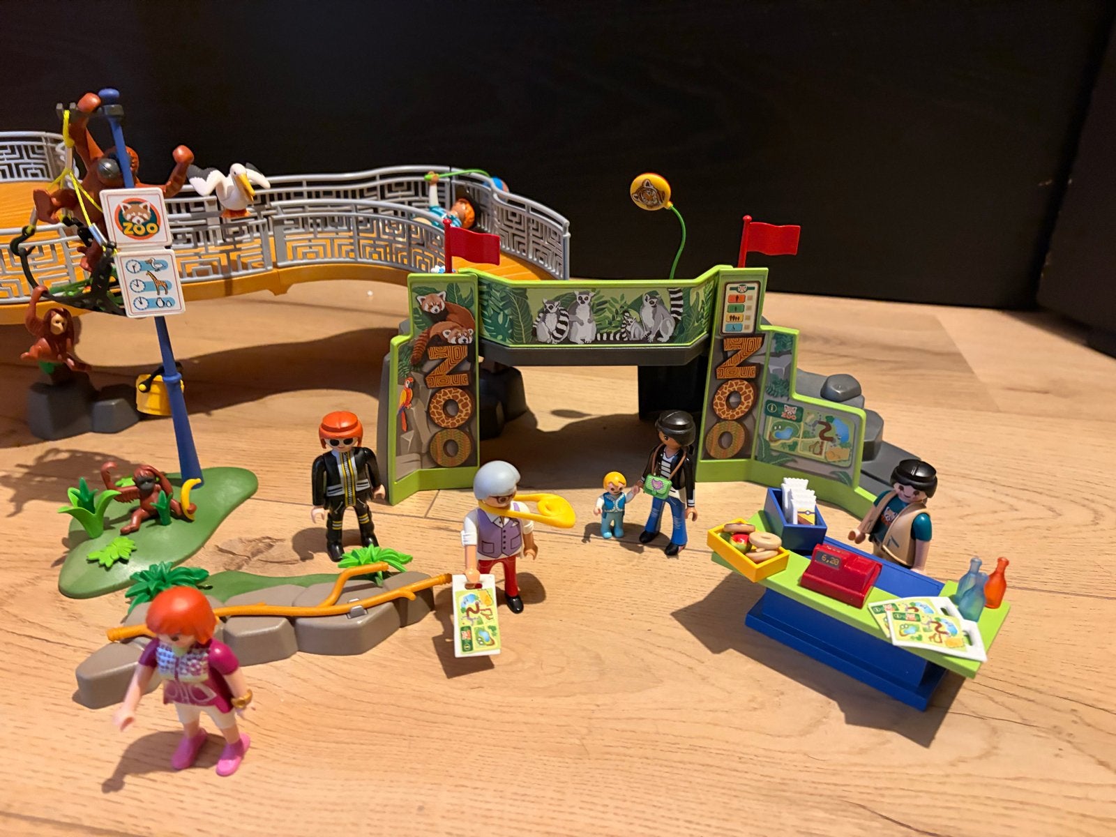 Playmobil Dierentuin - met dieren en figuren, Kinderen en Baby's, Speelgoed | Playmobil, Ophalen, Gebruikt, Gebouw, Complete set