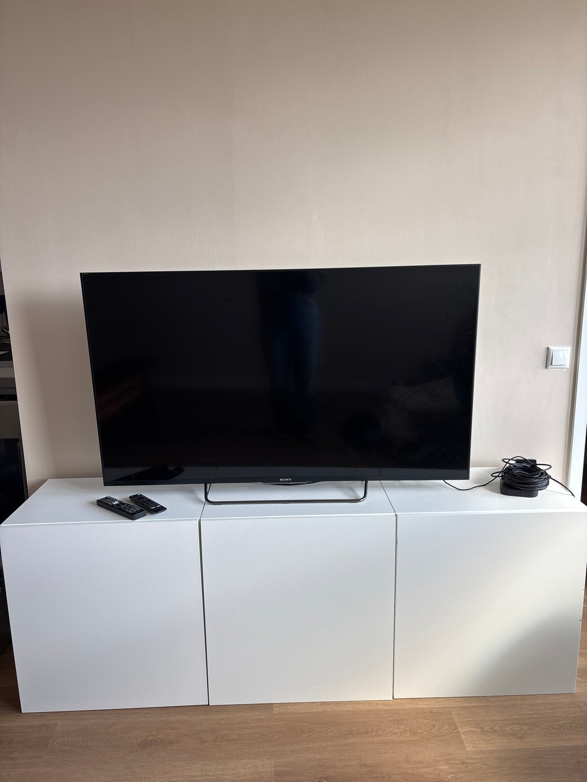 IKEA Besta wandmeubel wit 180x42x64 cm, Ophalen, 150 tot 200 cm, Zo goed als nieuw, Minder dan 100 cm