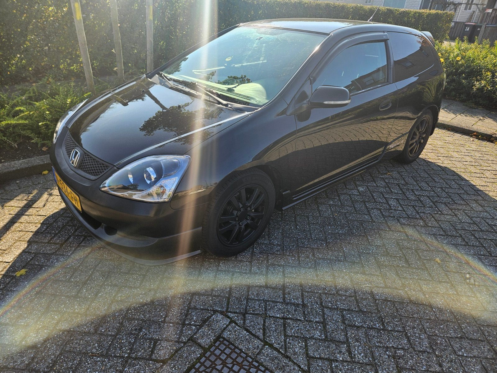 Honda 2005 Zwart, Auto's, Voorwielaandrijving, Stof, Zwart, 4 cilinders