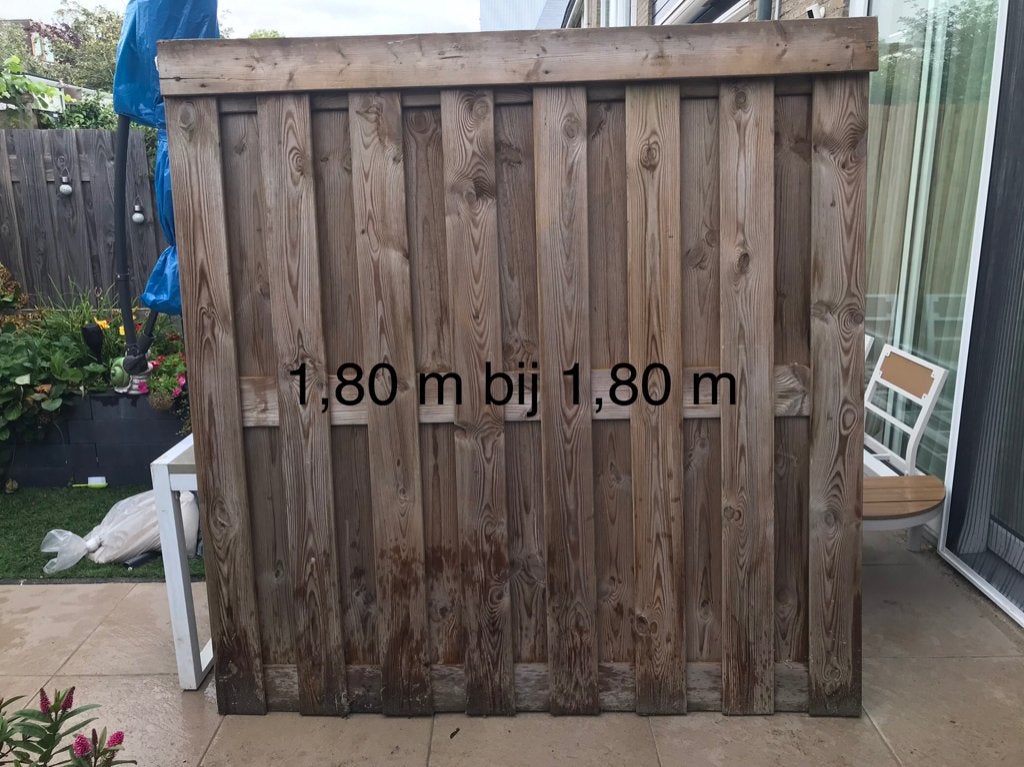 Schutting, Ophalen, Minder dan 3 meter, Hout, 1 tot 2 meter