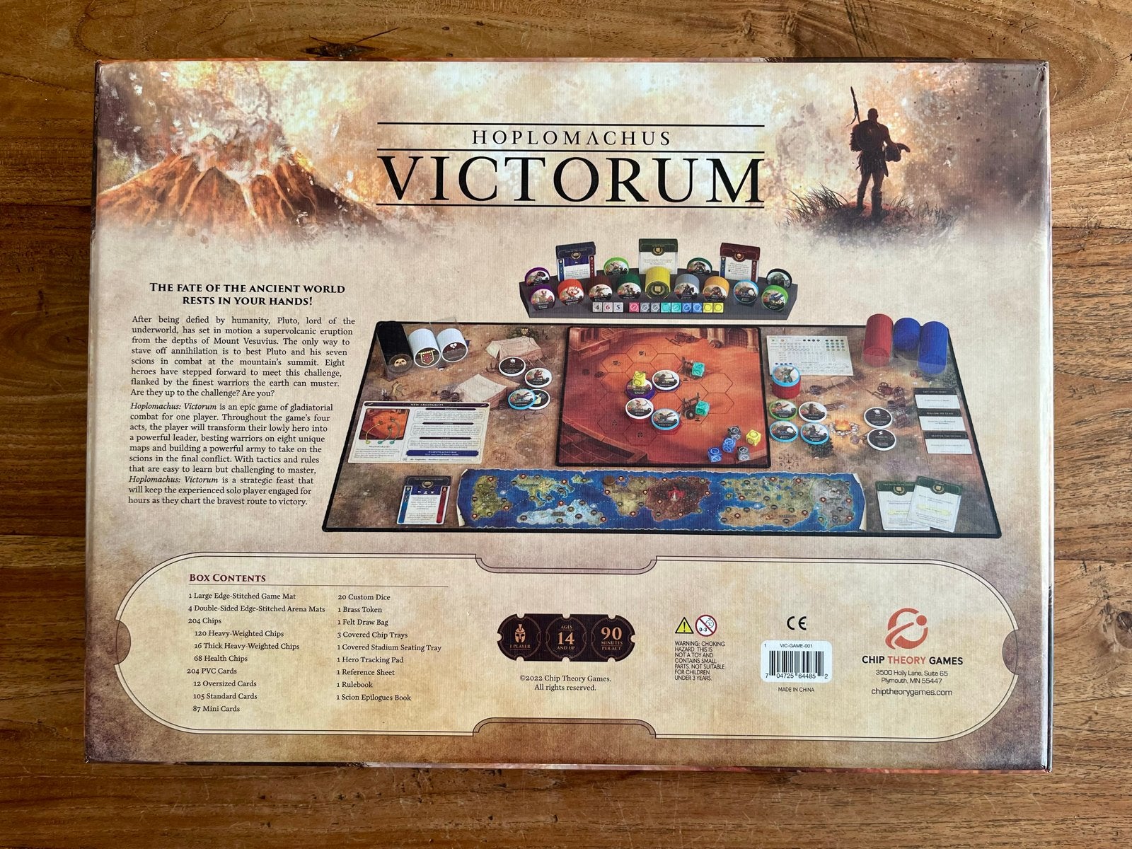 Hoplomachus Victorum met extra's: Chips, Mat, Mag Tokens, Een of twee spelers, Ophalen of Verzenden, Zo goed als nieuw