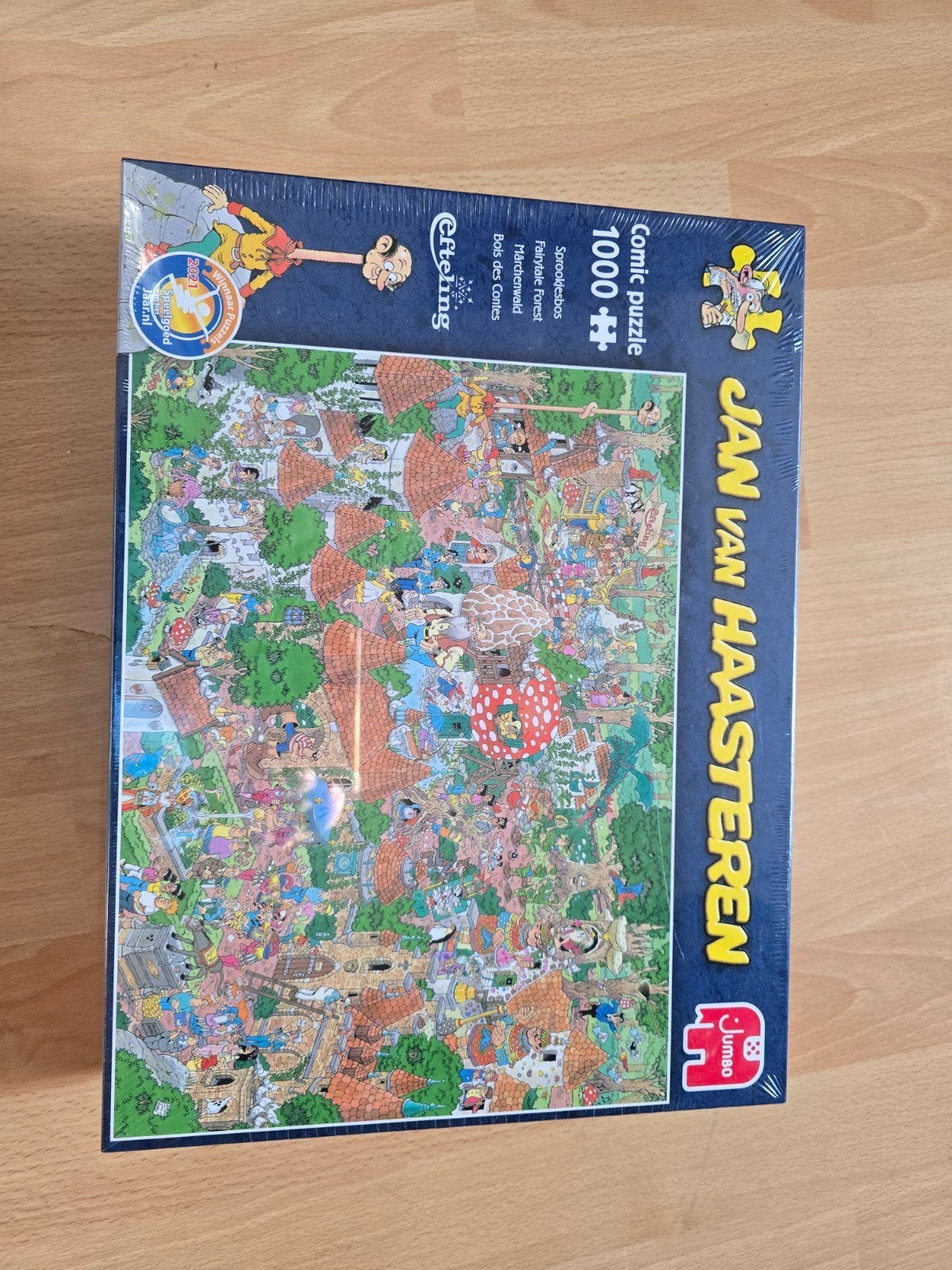 Jan van Haasteren Efteling Sprookjesbos Puzzel 1000 stukjes, Ophalen, 500 t/m 1500 stukjes, Nieuw, Legpuzzel