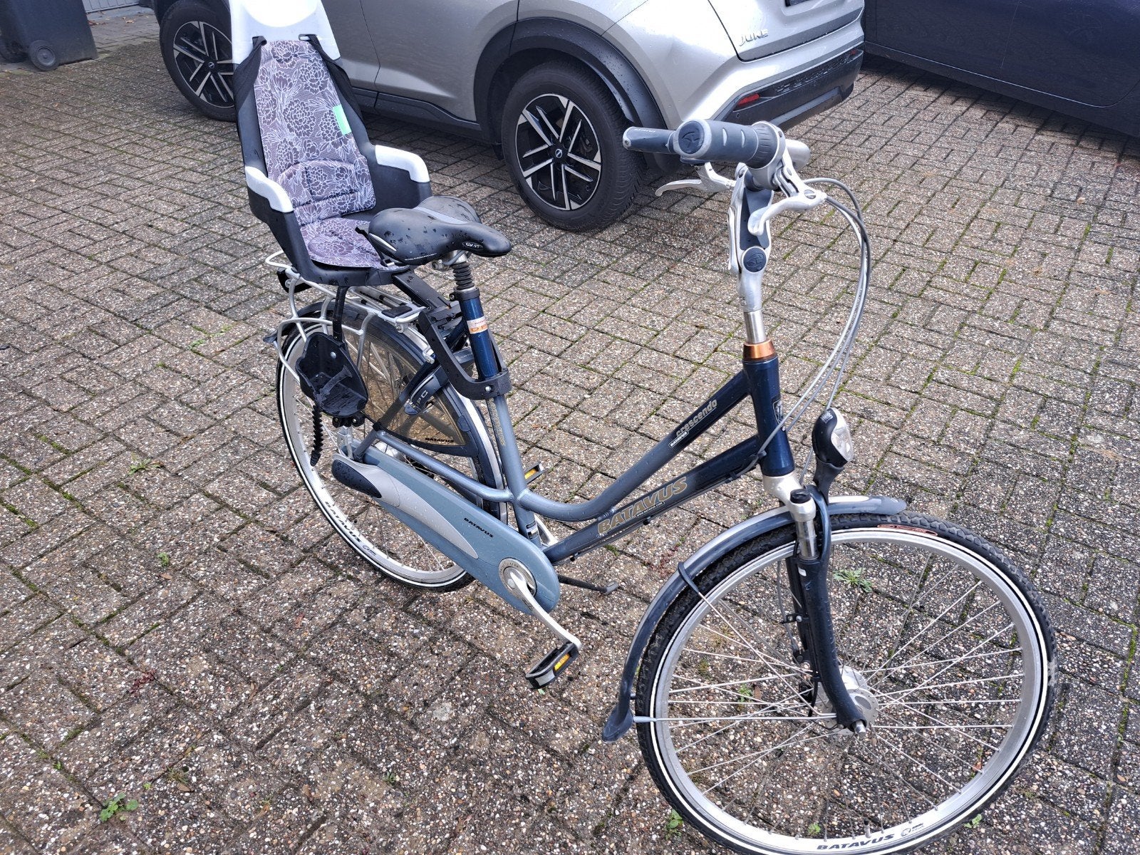 Batavus Crescendo Damesfiets met Kinderzitje, Fietsen en Brommers, Ophalen, Velgrem, Versnellingen, Batavus