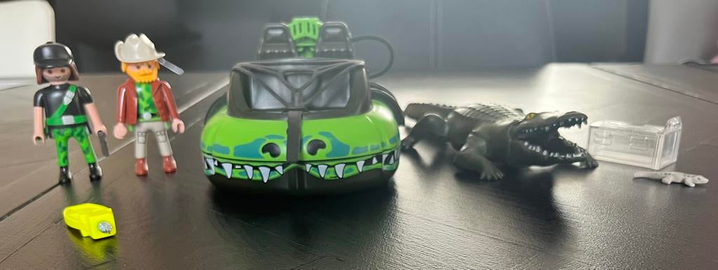 Playmobil Hovercraft met krokodil 4446, Ophalen of Verzenden, Gebruikt