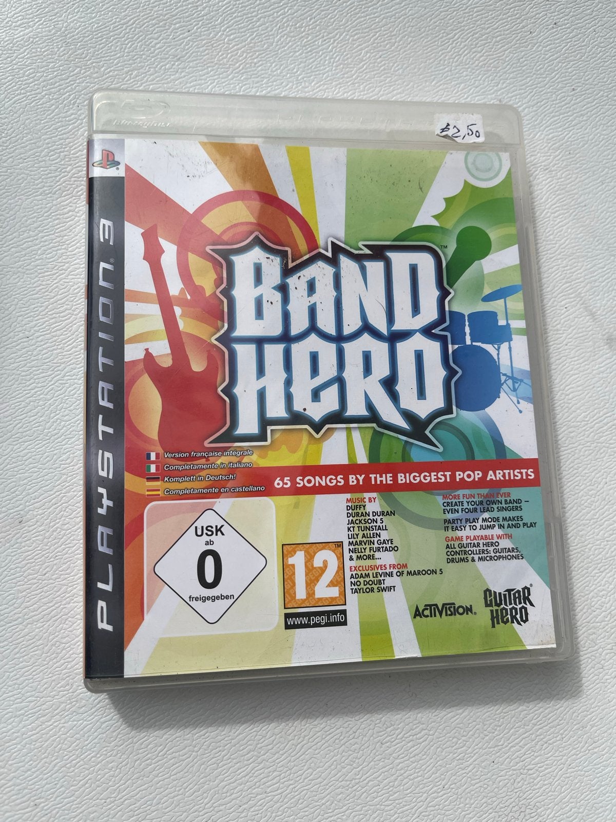Band Hero - PlayStation 3 (PS3) - Muziekspel, Muziek, Gebruikt, Eén computer, Ophalen of Verzenden