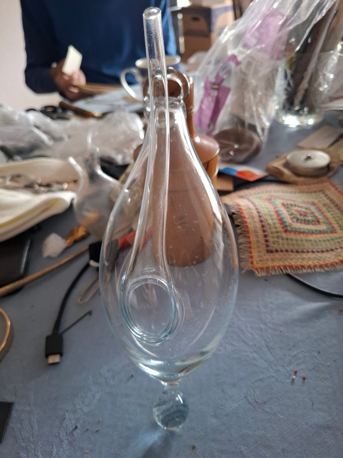 Antiek glazen Weerglas, Ophalen of Verzenden