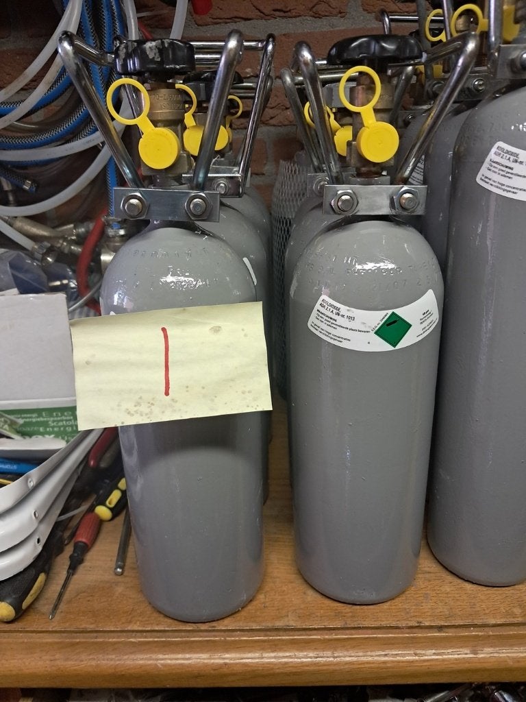 Koolzuurflessen Voor biertap. Koolzuur  Kool zuur  fles, Ophalen, Zo goed als nieuw, Overige merken