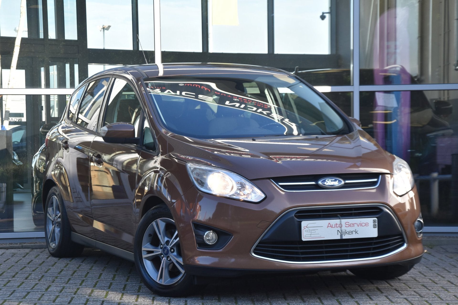 Ford C-Max 1.0 EcoBoost 125PK | Airco | Cruise | PDC | Trekh, Voorwielaandrijving, Euro 5, Gebruikt, Zwart