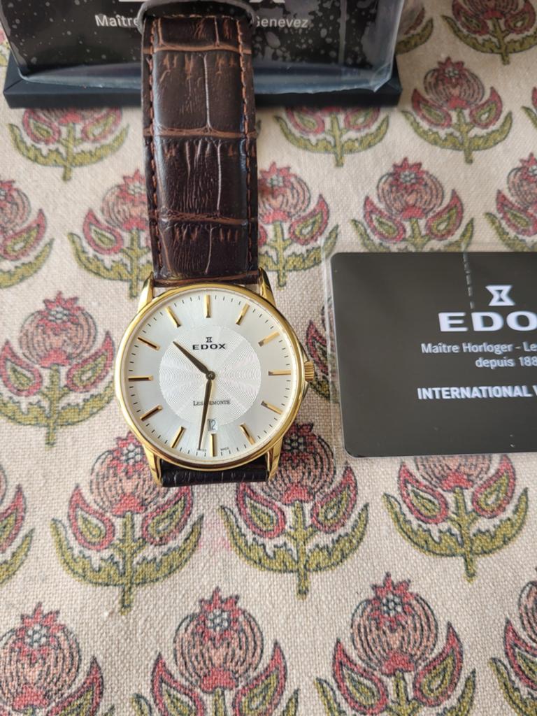 Edox Les Bemonts Herenhorloge - Klassiek en Elegant, Sieraden, Tassen en Uiterlijk, Horloges | Heren, Overige merken, Overige materialen