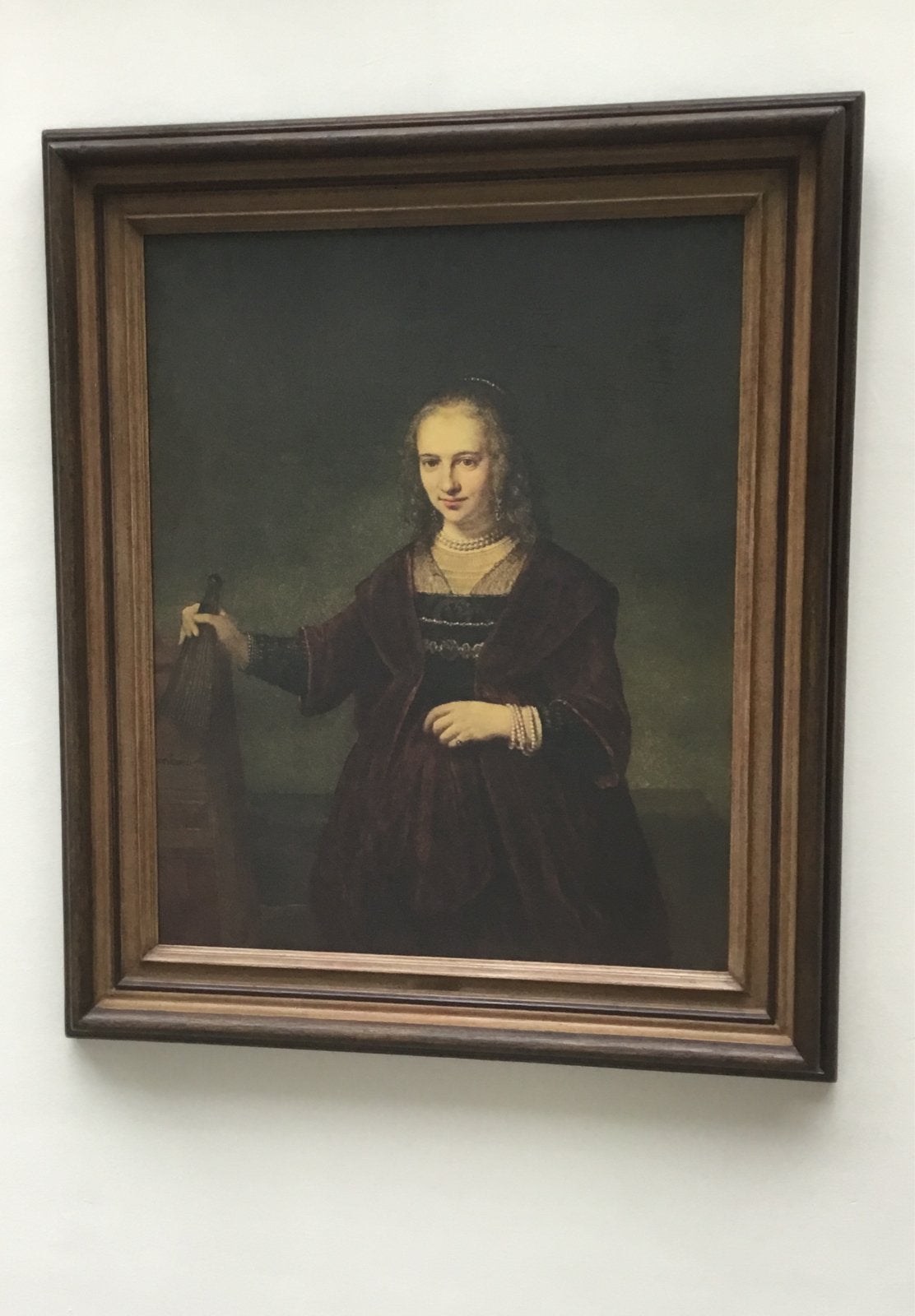 Portret van een jonge vrouw in de stijl van Rembrandt., Antiek en Kunst, Kunst | Schilderijen | Klassiek, Doek, Portret of Personen