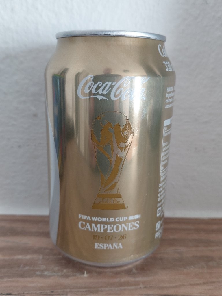 2026 SPANJE WERELDKAMPIOEN Voetbal COCA COLA Blik uit SPANJE, Verzamelen, Ophalen of Verzenden, Gebruiksvoorwerp