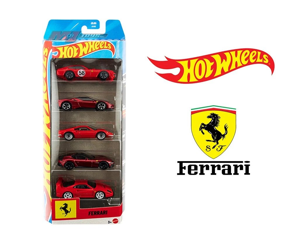 Hot Wheels 5-pack Ferrari Hotwheels 2026, Ophalen of Verzenden, Nieuw, Auto