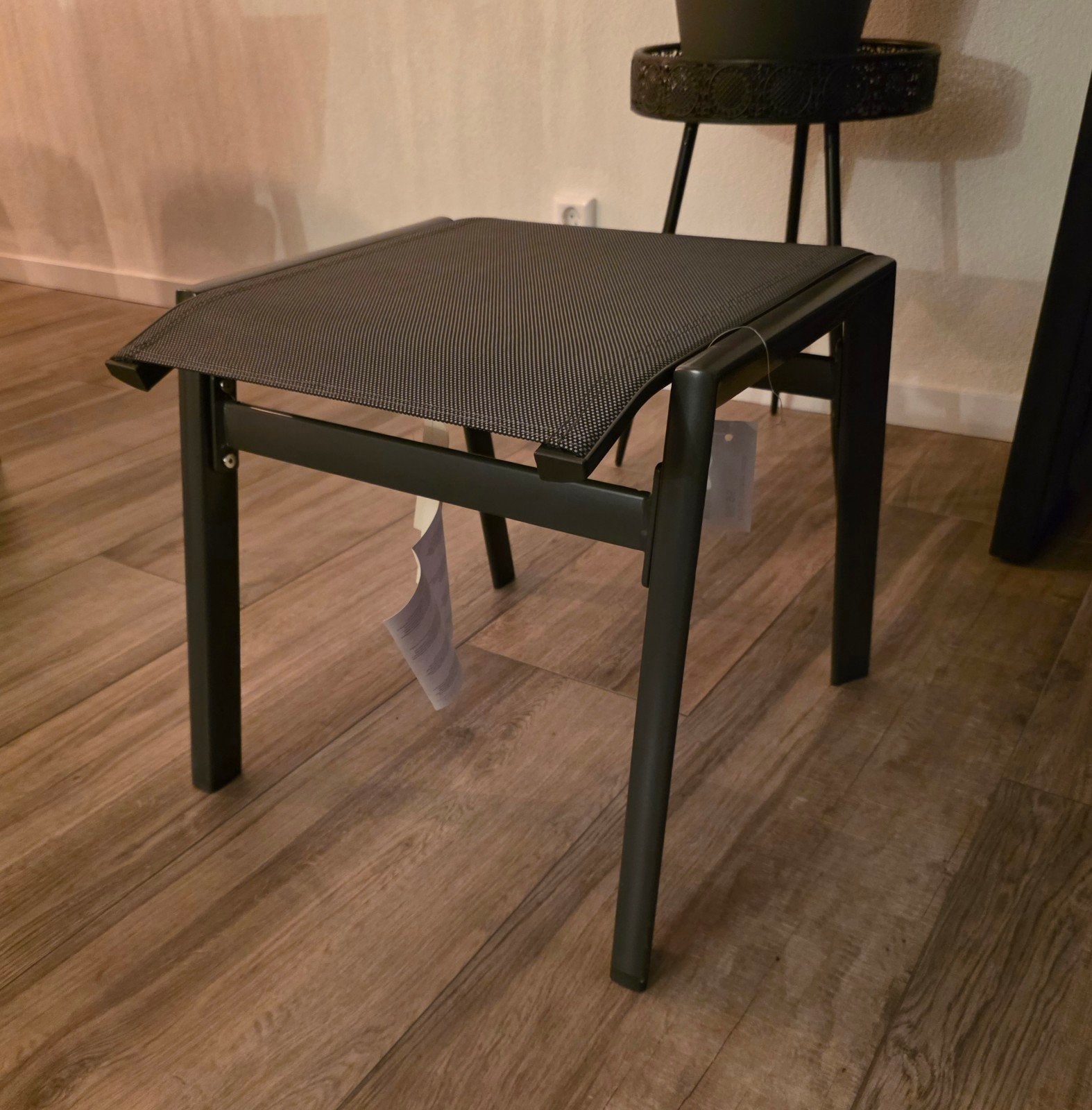 Hartman Aruba tuin voetenbank hocker antraciet NIEUW, Ophalen, Nieuw, Aluminium